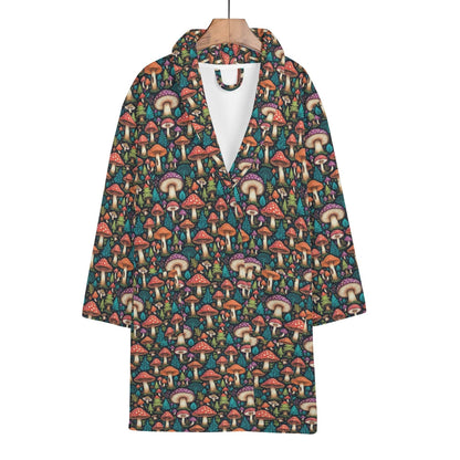 Shroomy Women's Short Bathrobe - DeRose Seasonal