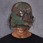 Skull and Rose Adjustable Baseball Hat - DeathDrip Branding - DeRose Seasonal