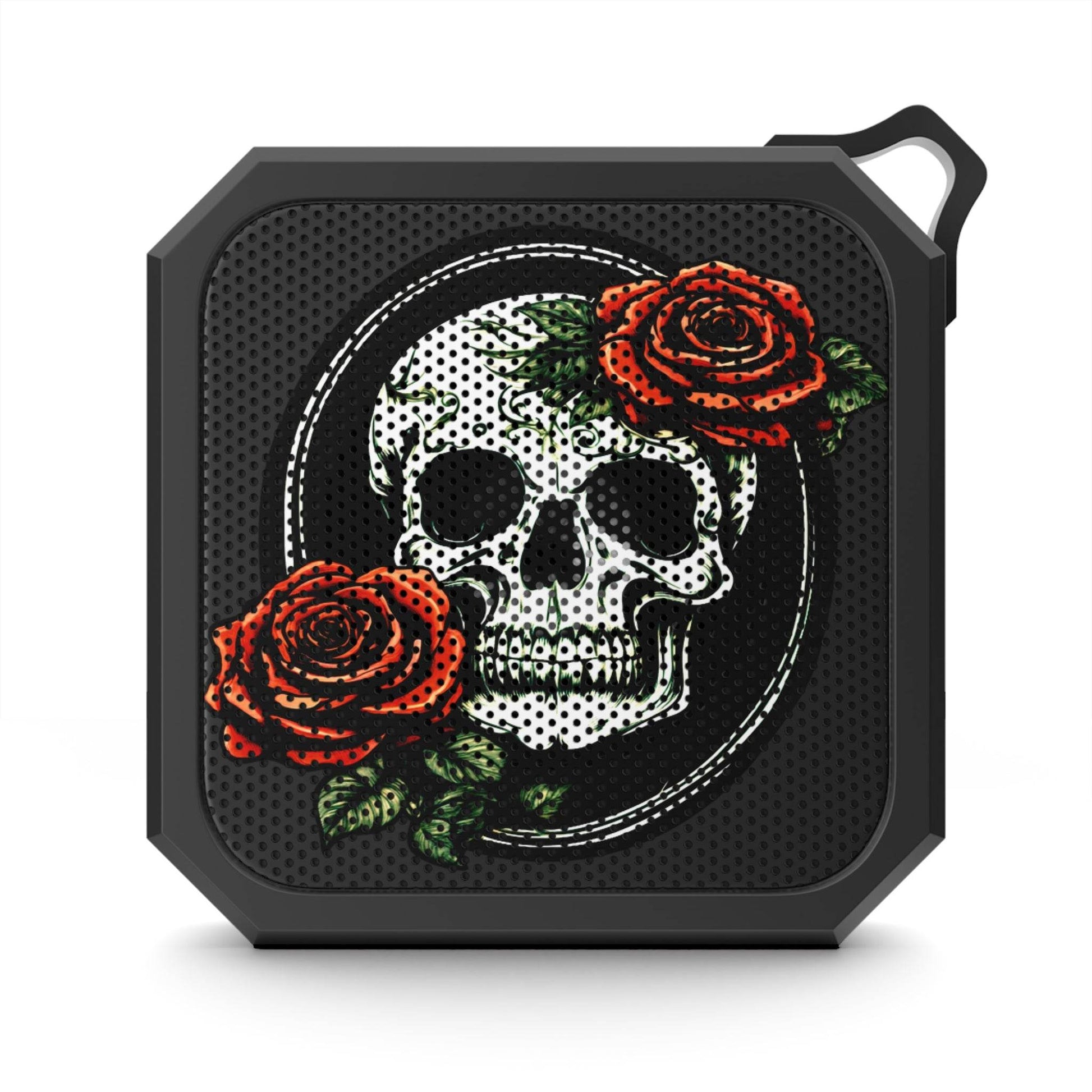 Skull and Rose Outdoor Square Bluetooth Speaker - DeathDrip Branding - DeRose Seasonal