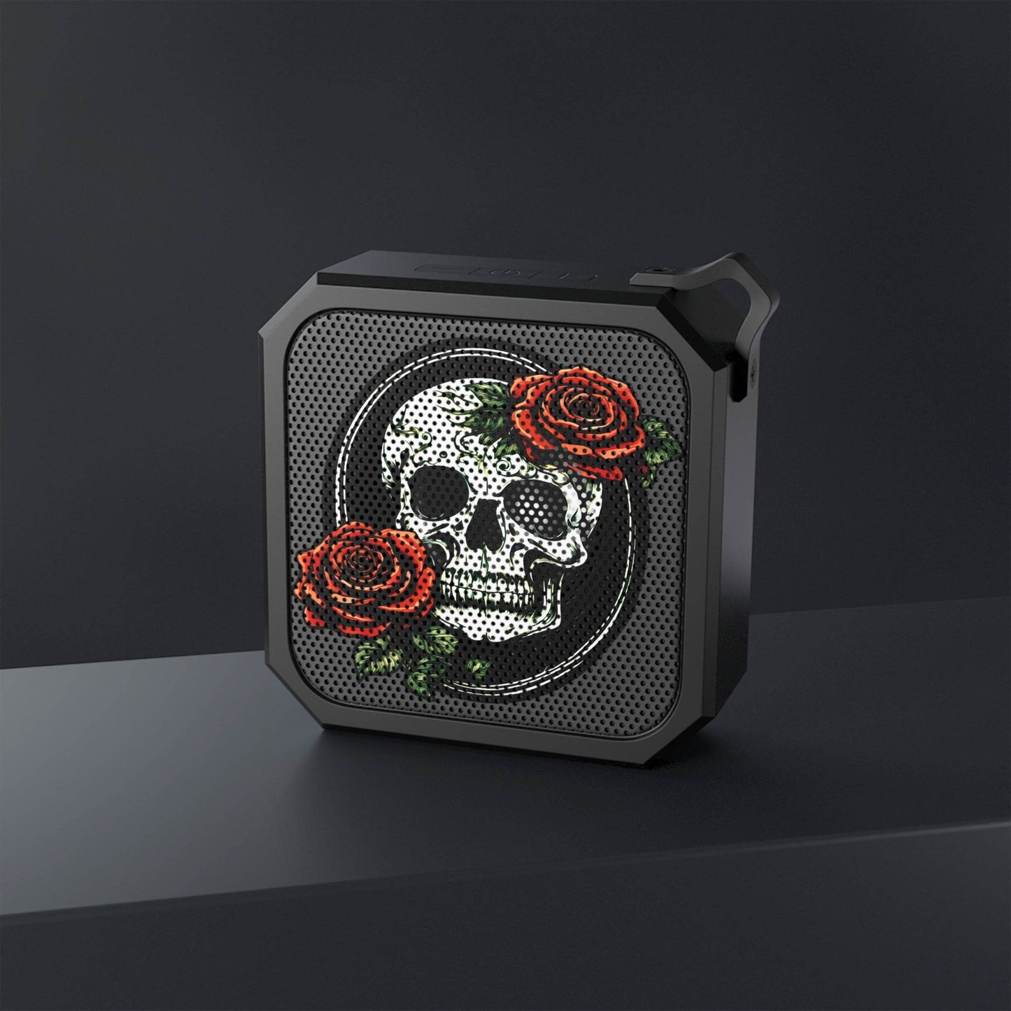 Skull and Rose Outdoor Square Bluetooth Speaker - DeathDrip Branding - DeRose Seasonal