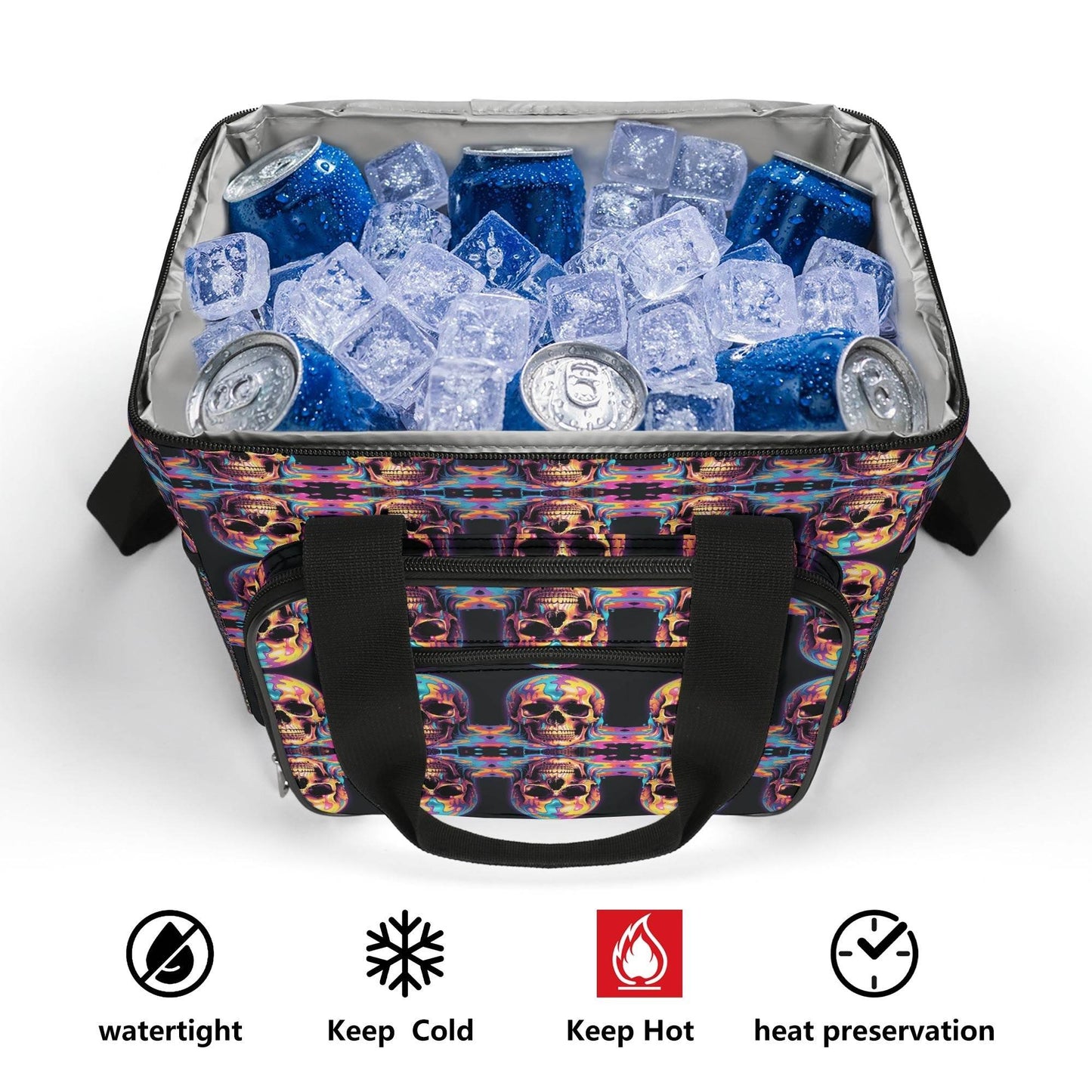 Skull Trip Insulated Leakproof Cooler Bag Lunch Box - DeRose Seasonal