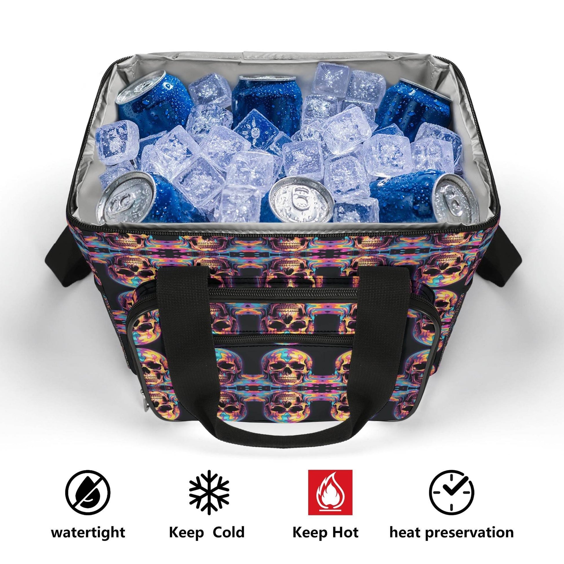 Skull Trip Insulated Leakproof Cooler Bag Lunch Box - DeRose Seasonal