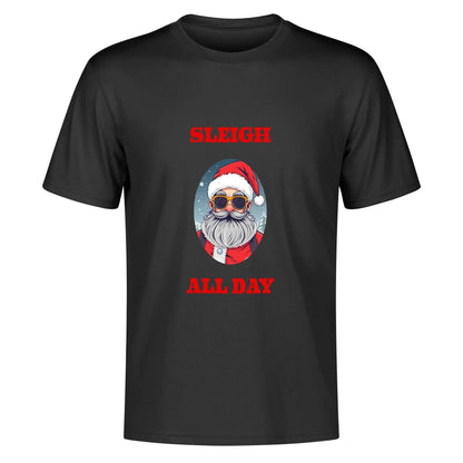Sleigh All Day Men's Cotton T-Shirt - DeRose Seasonal