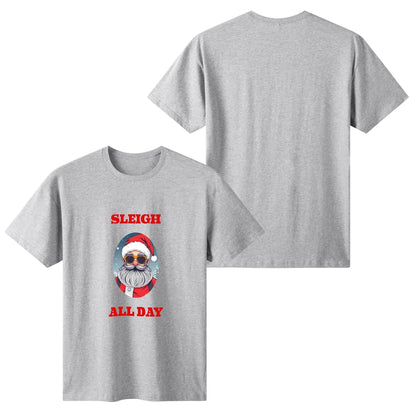 Sleigh All Day Women's Cotton T-Shirt - DeRose Seasonal