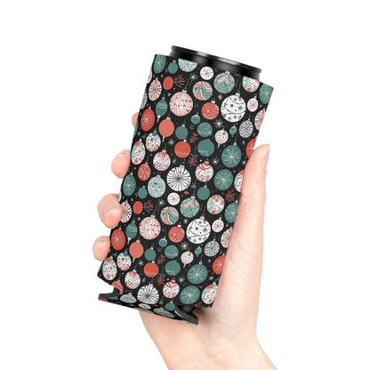 Colorful Ornaments Can Cooler BOGO 50% Off - DeRose Seasonal