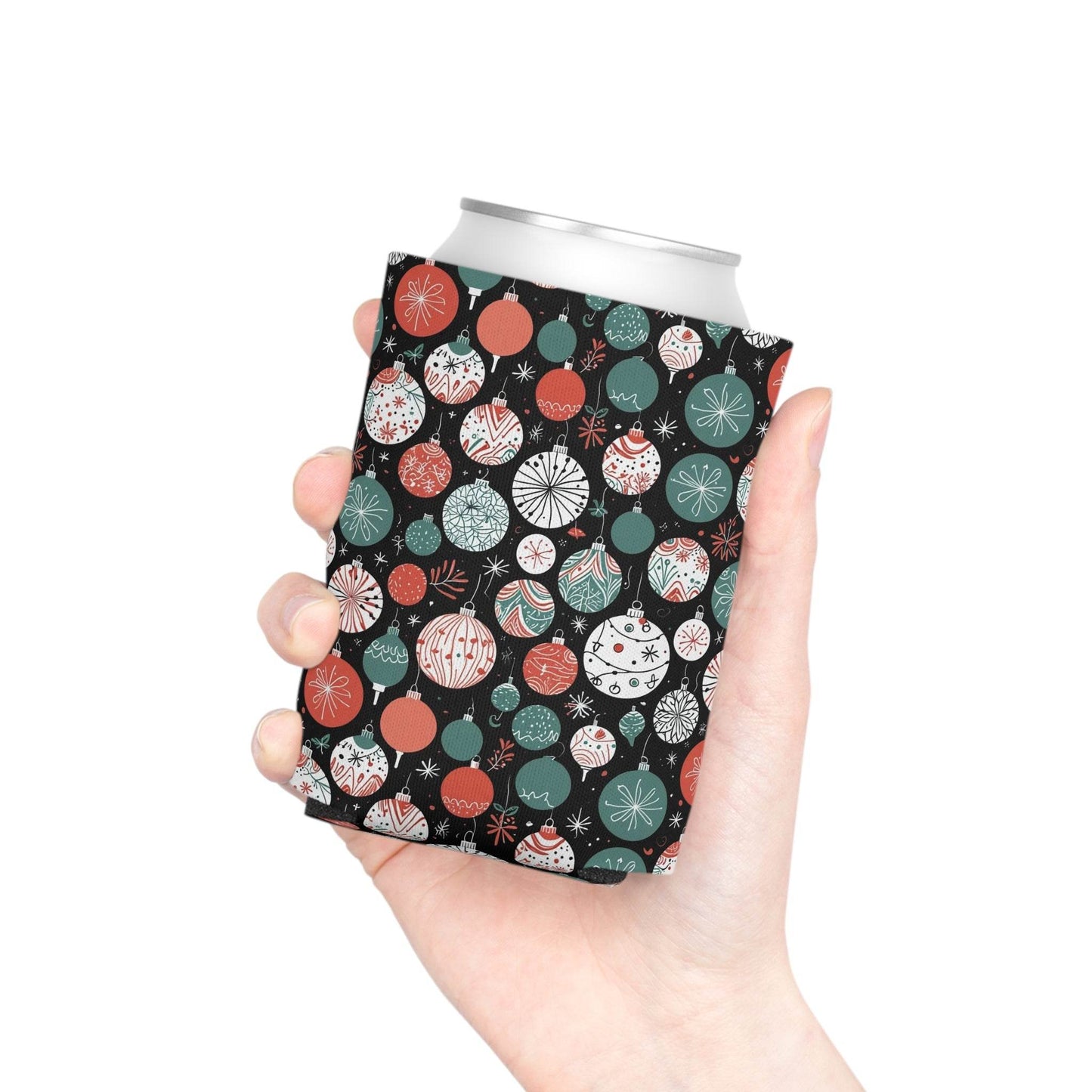Colorful Ornaments Can Cooler BOGO 50% Off - DeRose Seasonal