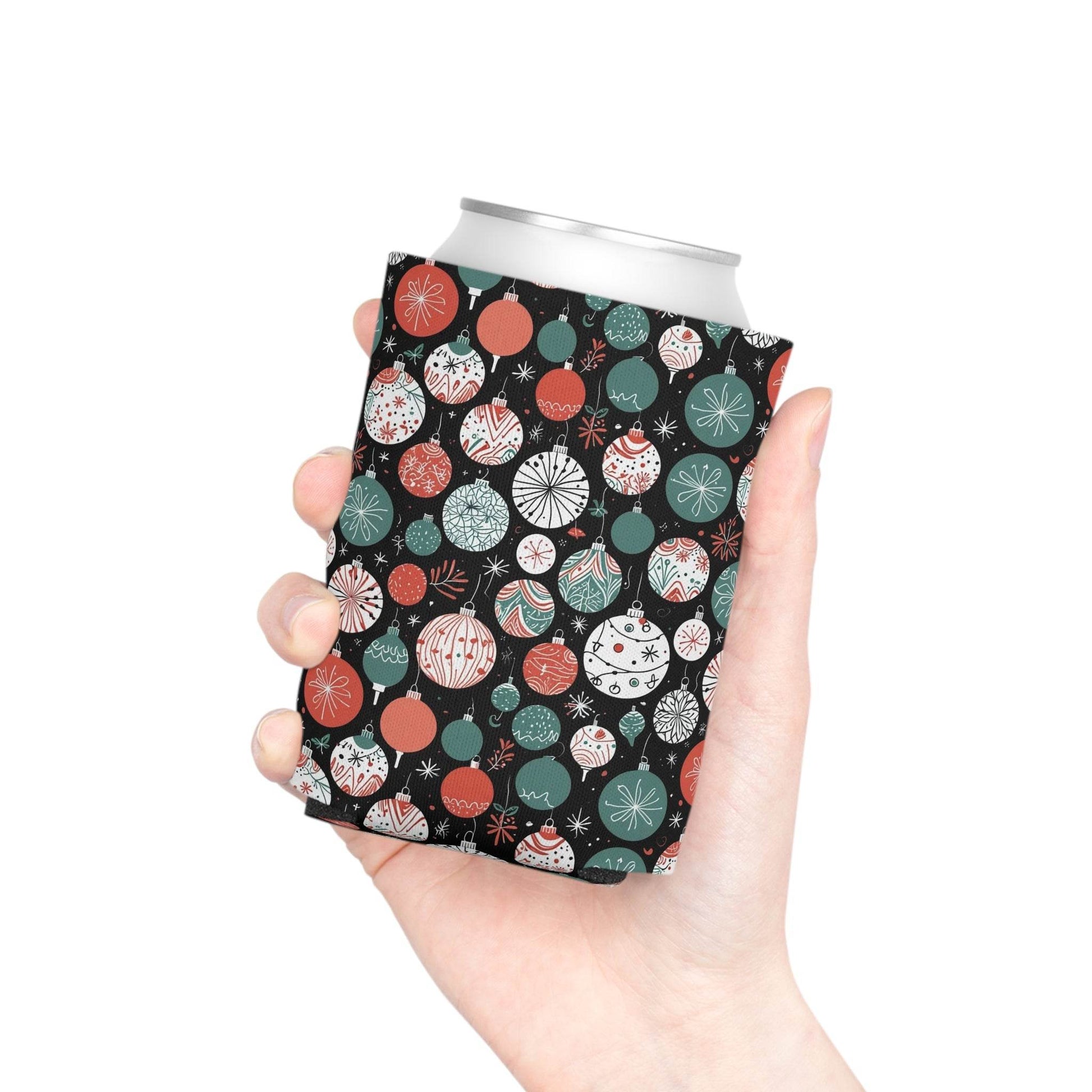 Colorful Ornaments Can Cooler BOGO 50% Off - DeRose Seasonal
