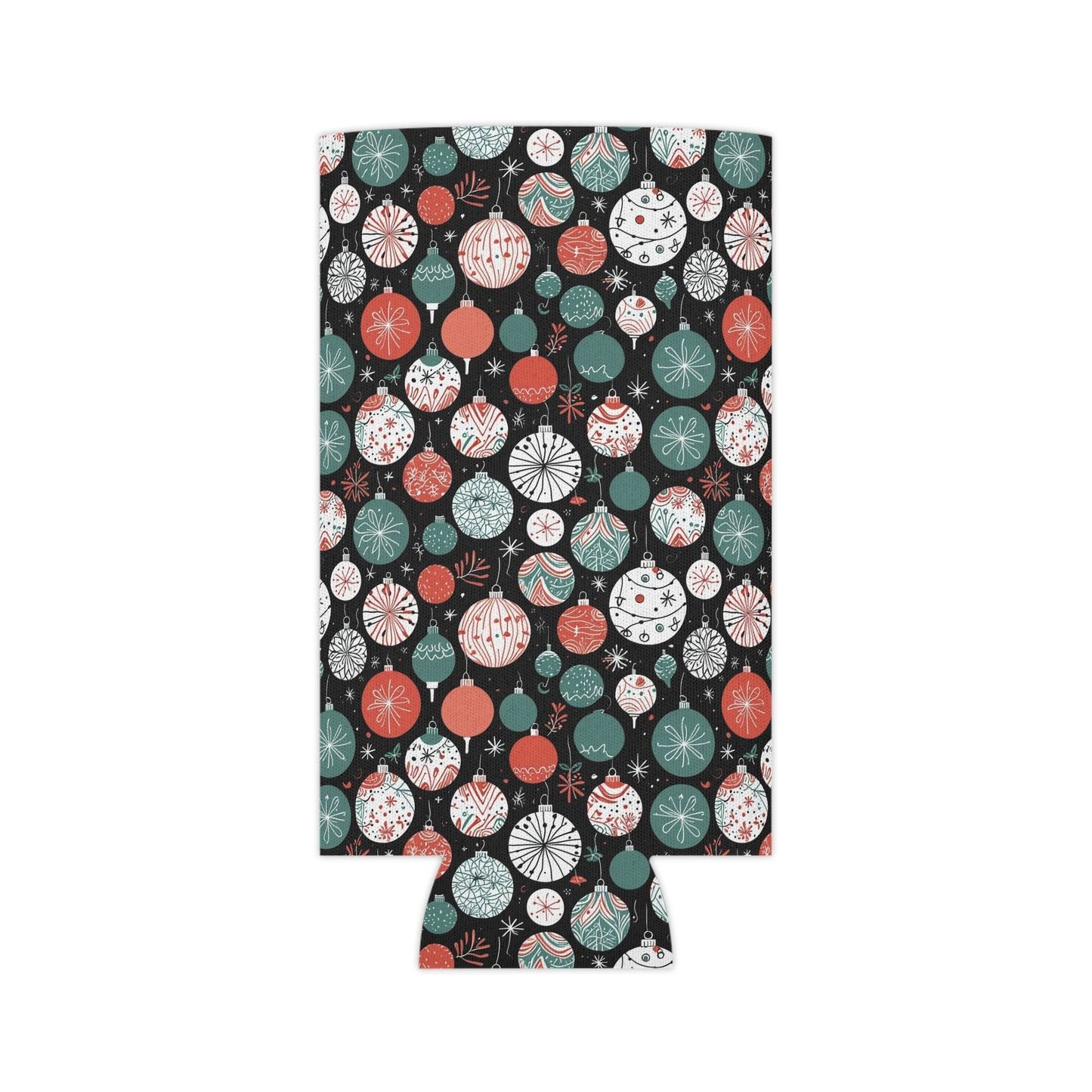 Colorful Ornaments Can Cooler BOGO 50% Off - DeRose Seasonal