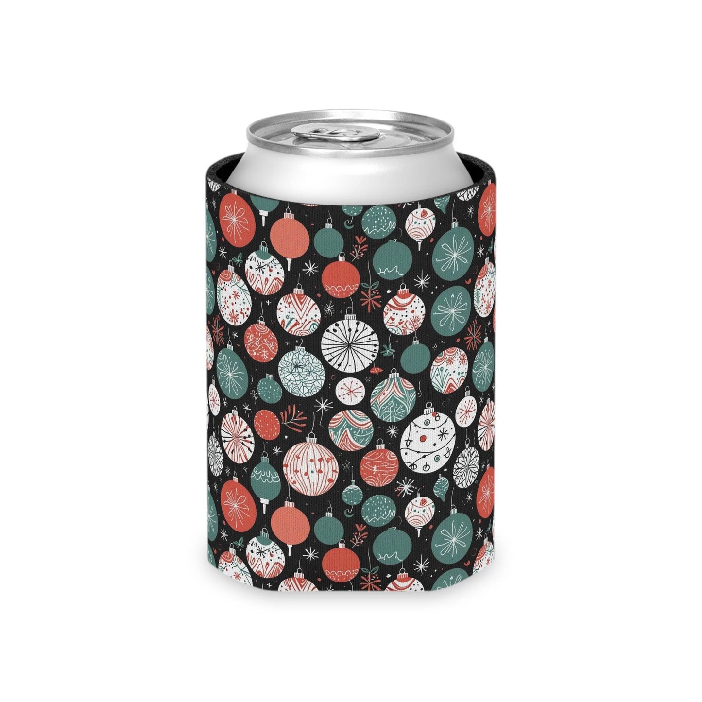 Colorful Ornaments Can Cooler BOGO 50% Off - DeRose Seasonal