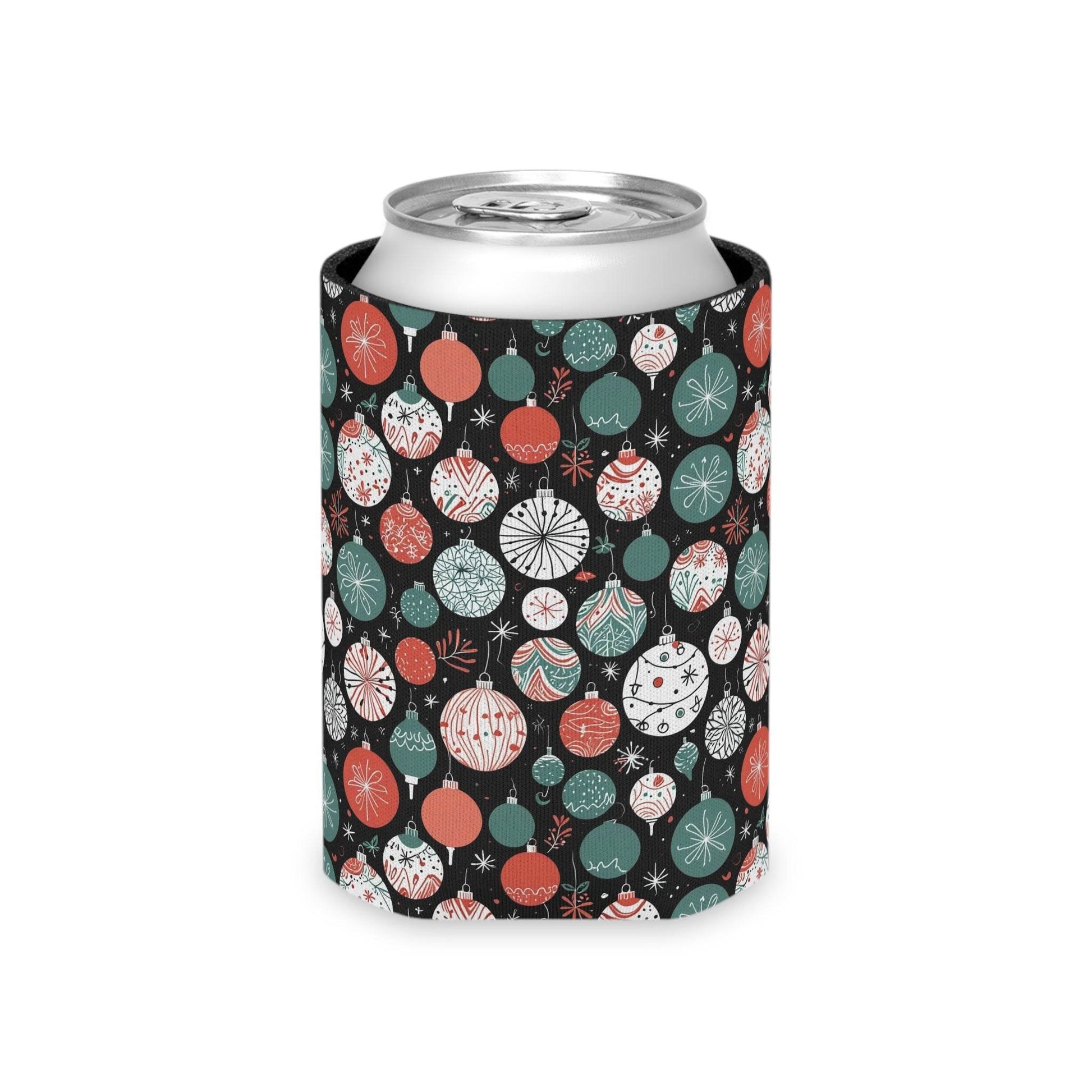 Colorful Ornaments Can Cooler BOGO 50% Off - DeRose Seasonal