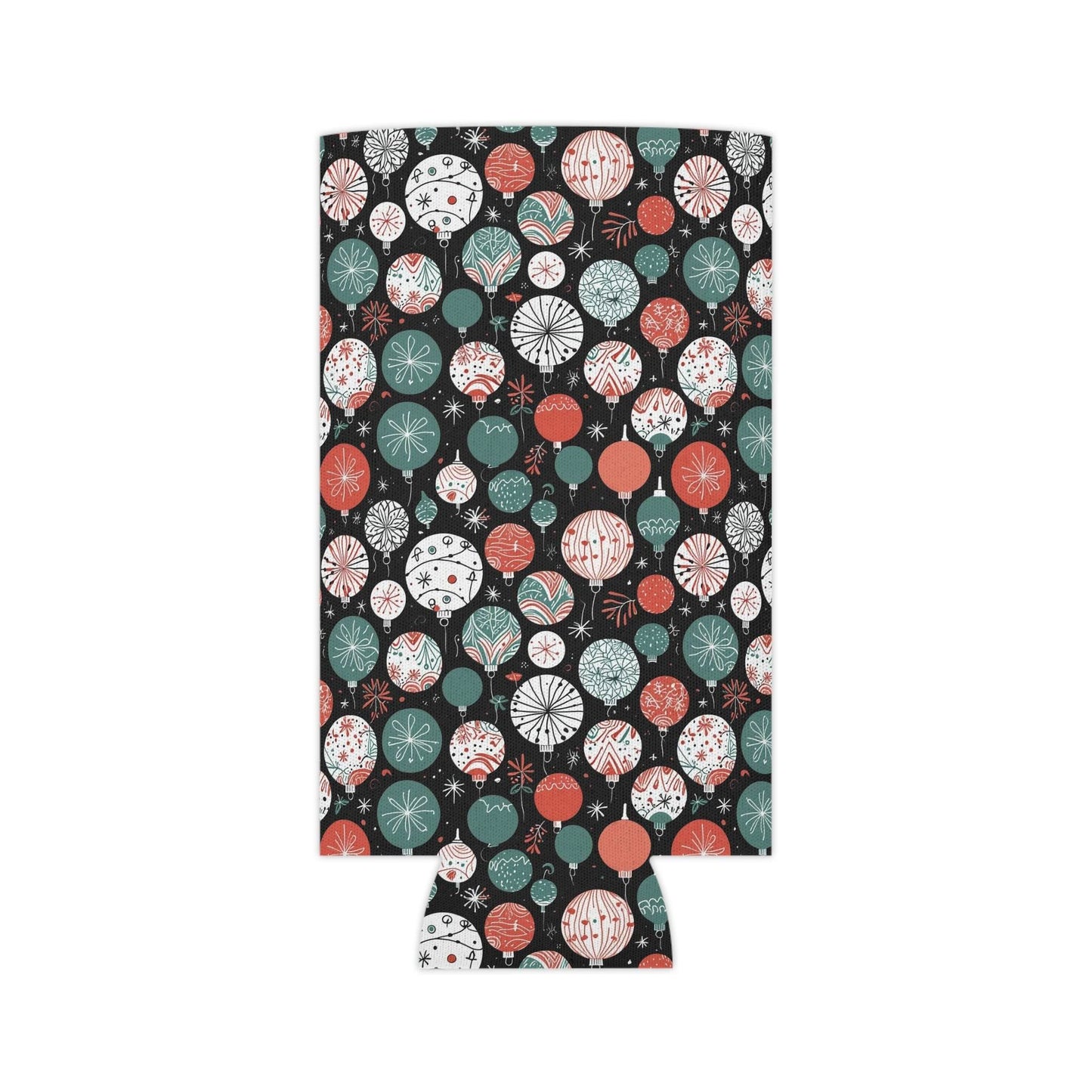 Colorful Ornaments Can Cooler BOGO 50% Off - DeRose Seasonal