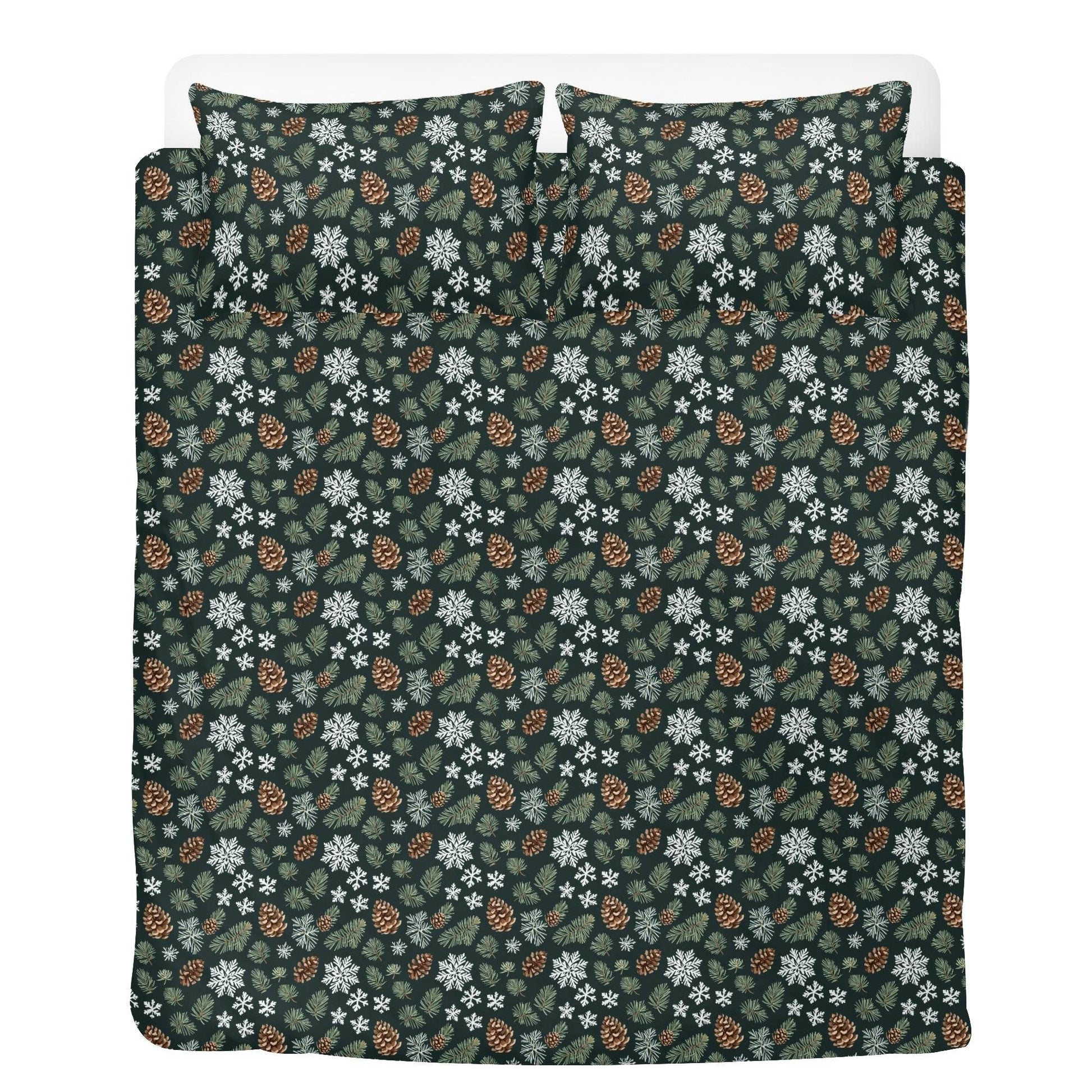 Snowflake Pine 3 Pcs Beddings - DeRose Seasonal