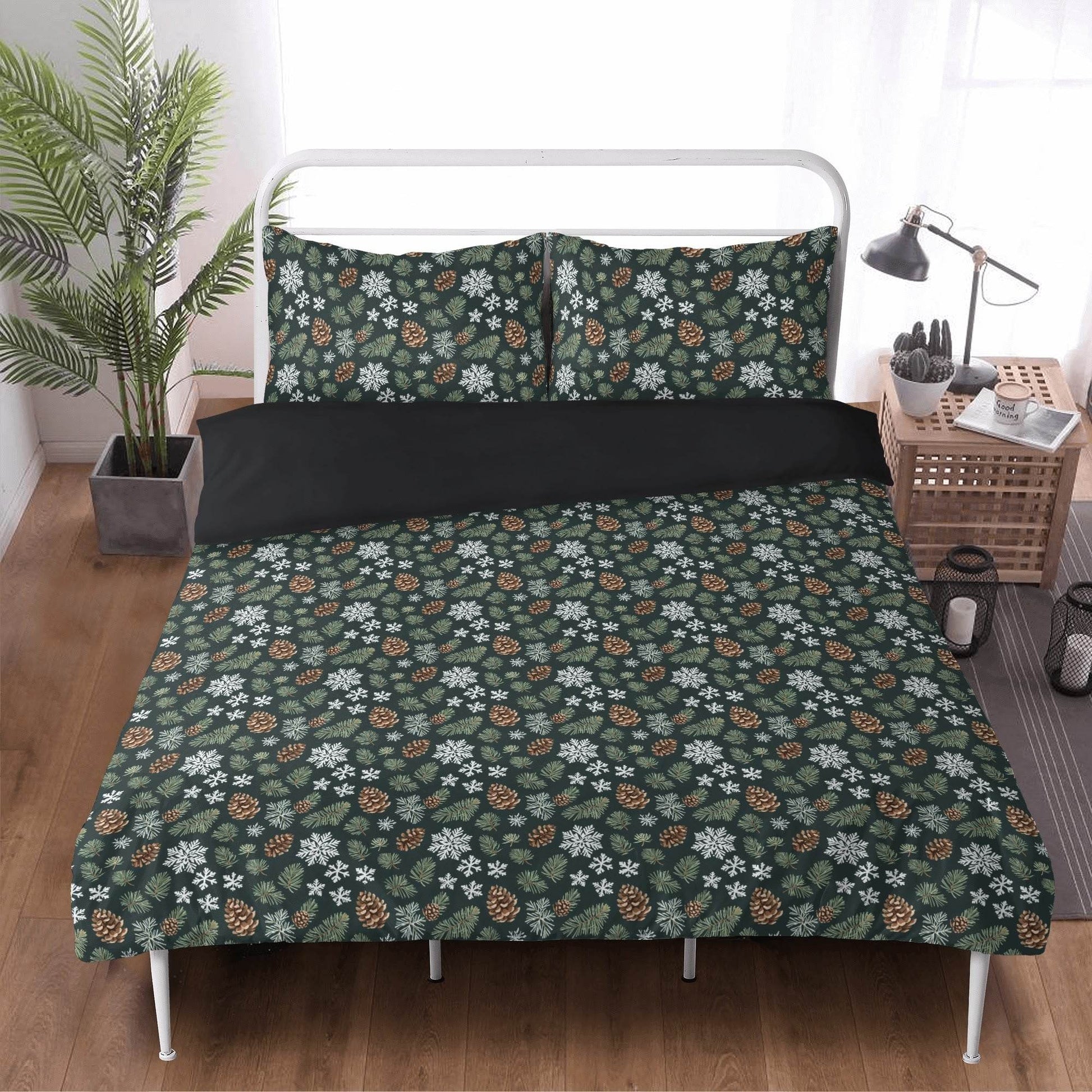 Snowflake Pine 3 Pcs Beddings - DeRose Seasonal