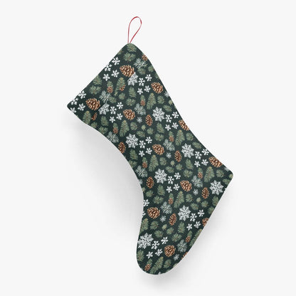 Snowflake Pine Christmas Santa Stockings - BUY ONE GET ONE FREE -BOGO - DeRose Seasonal