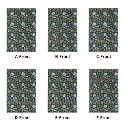 Snowflake Pine Hand Towels (6 Pcs) - DeRose Seasonal