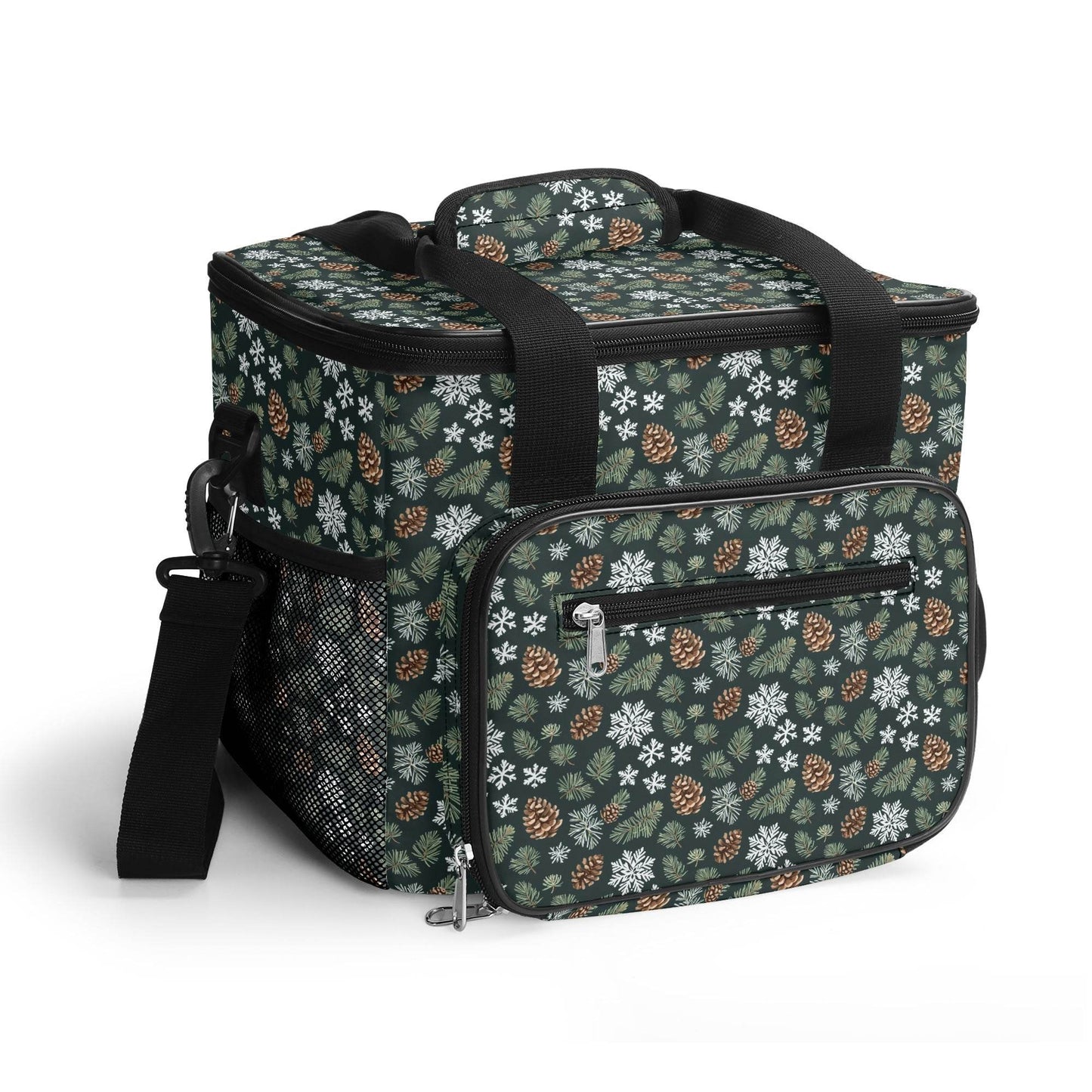 Snowflake Pine Insulated Leakproof Cooler Bag Lunch Box - DeRose Seasonal