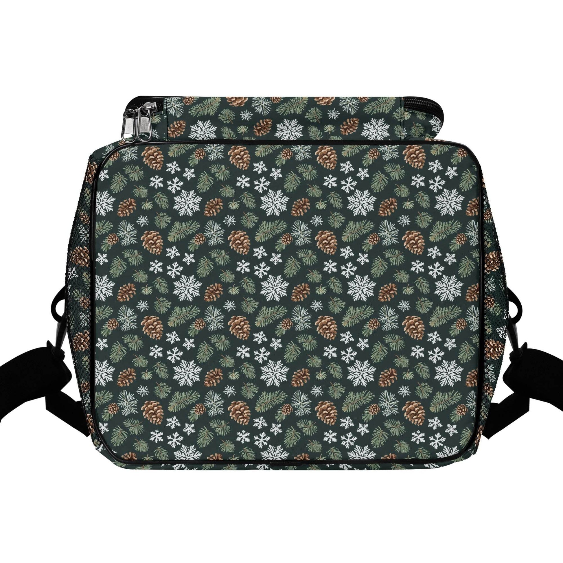 Snowflake Pine Insulated Leakproof Cooler Bag Lunch Box - DeRose Seasonal