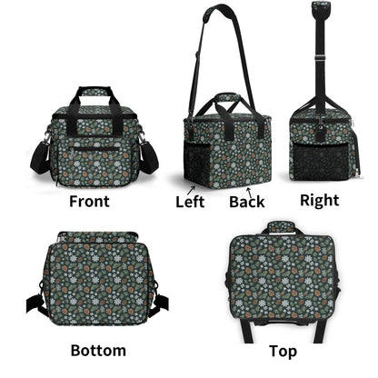 Snowflake Pine Insulated Leakproof Cooler Bag Lunch Box - DeRose Seasonal