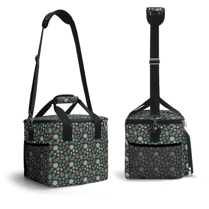 Snowflake Pine Insulated Leakproof Cooler Bag Lunch Box - DeRose Seasonal