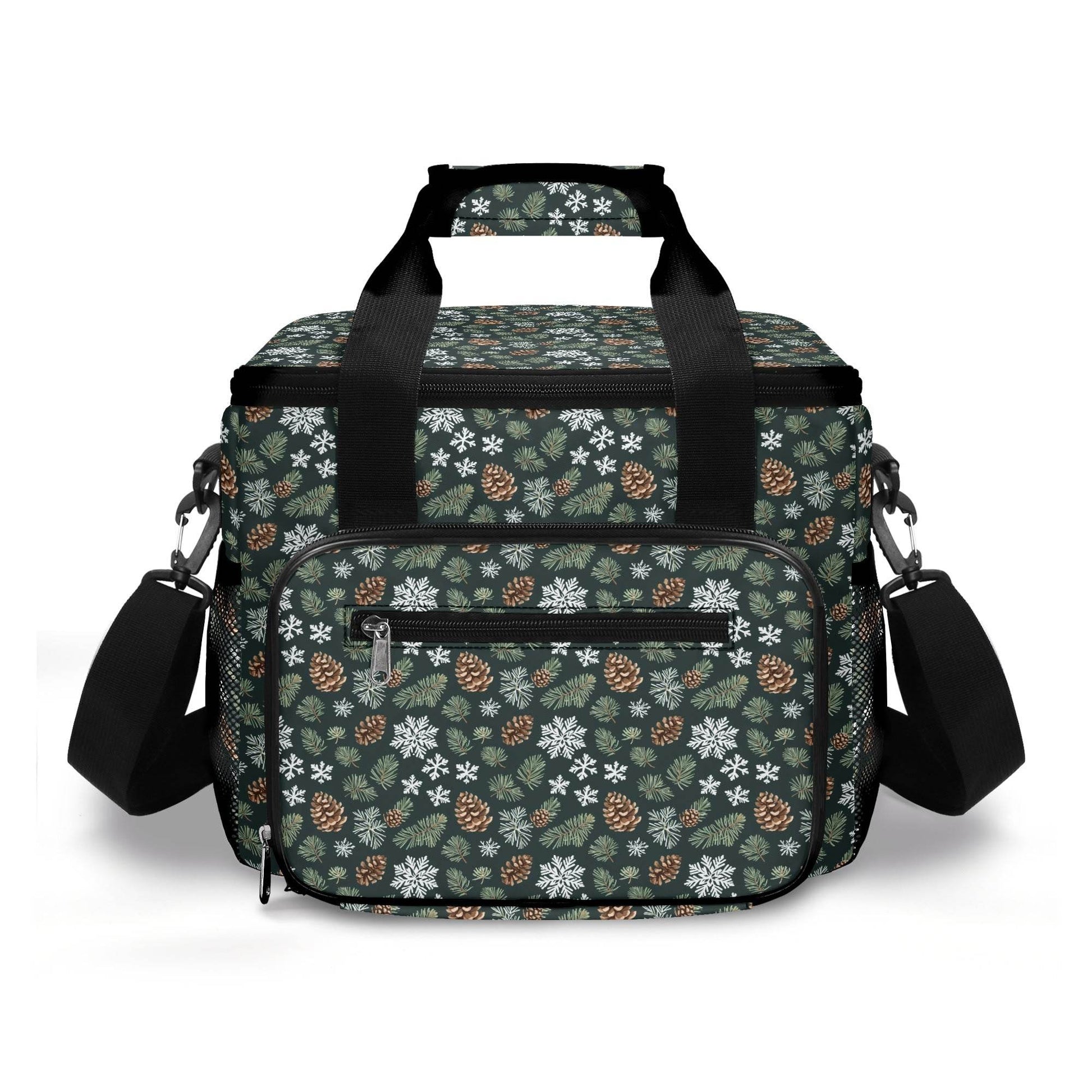 Snowflake Pine Insulated Leakproof Cooler Bag Lunch Box - DeRose Seasonal