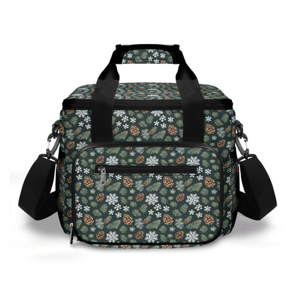 Snowflake Pine Insulated Leakproof Cooler Bag Lunch Box - DeRose Seasonal