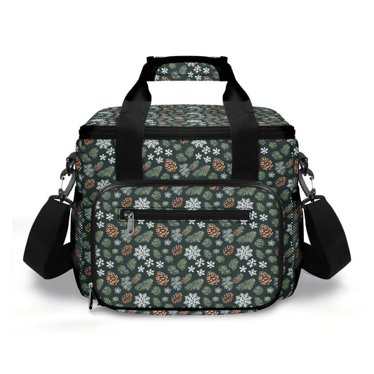 Snowflake Pine Insulated Leakproof Cooler Bag Lunch Box - DeRose Seasonal