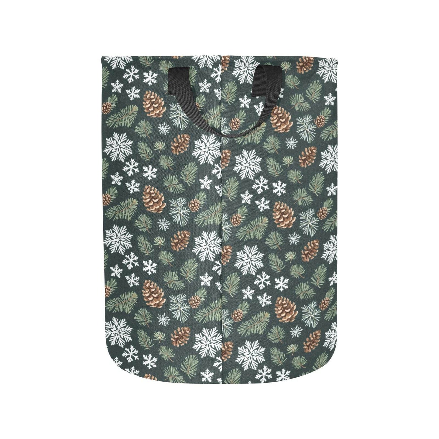 Snowflake Pine Laundry and Blanket Basket - DeRose Seasonal