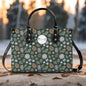 Snowflake Pine Luxury Women Leather Handbag - DeRose Seasonal