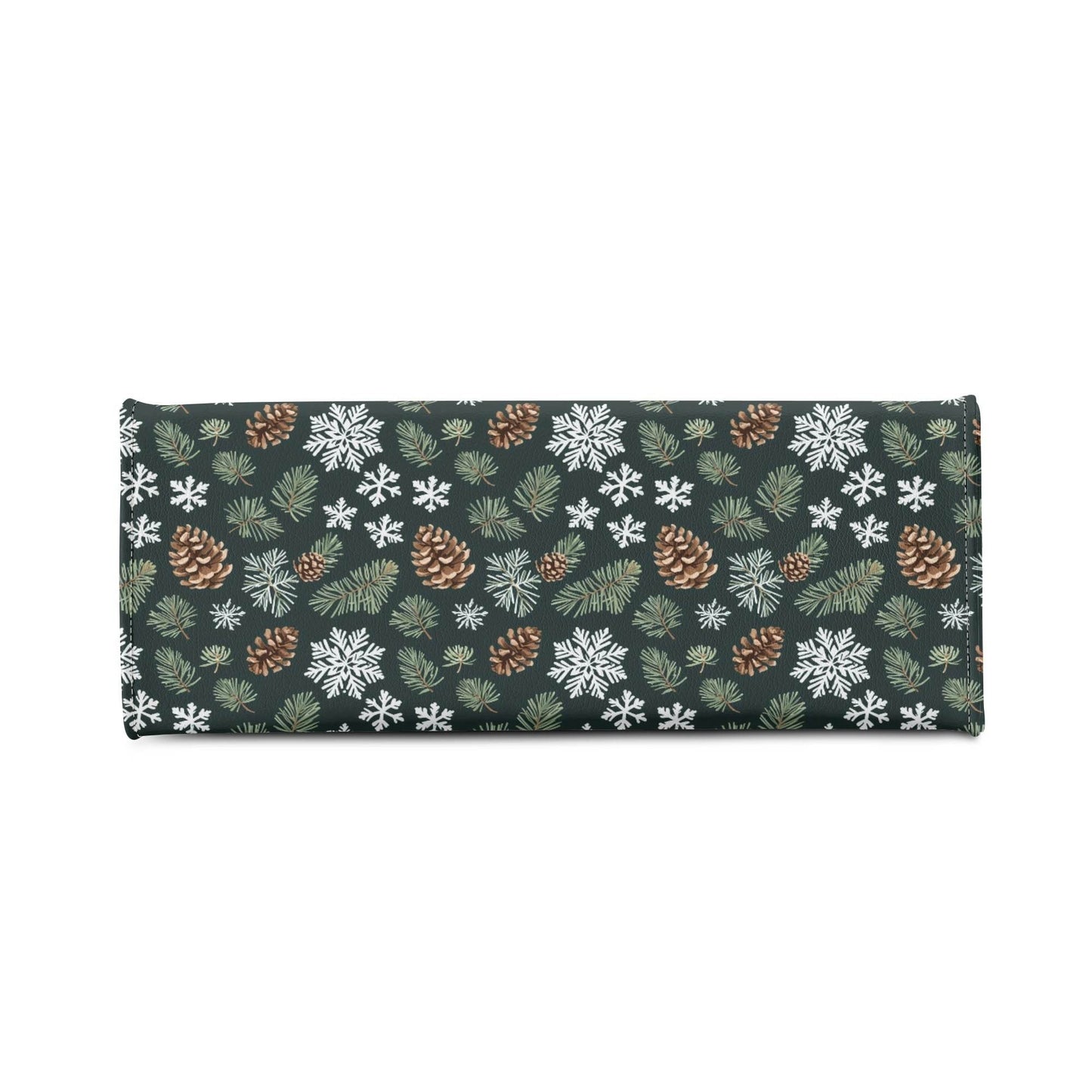 Snowflake Pine Luxury Women Leather Handbag - DeRose Seasonal