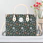 Snowflake Pine Luxury Women Leather Handbag - DeRose Seasonal