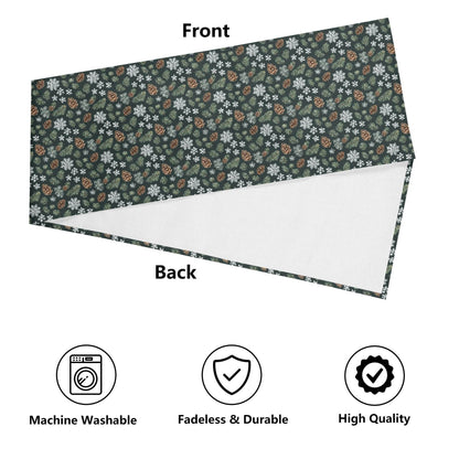 Snowflake Pine Polyester Table Runner - DeRose Seasonal