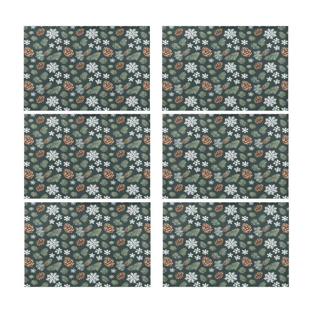 Snowflake Pine Table Placemat (set of 6) - DeRose Seasonal
