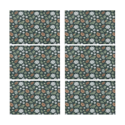 Snowflake Pine Table Placemat (set of 6) - DeRose Seasonal