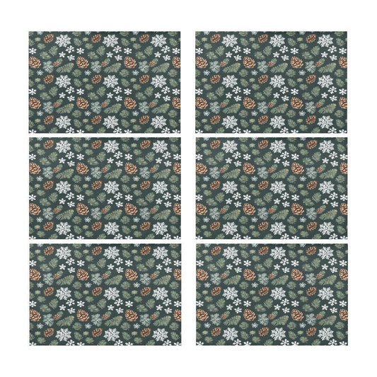 Snowflake Pine Table Placemat (set of 6) - DeRose Seasonal