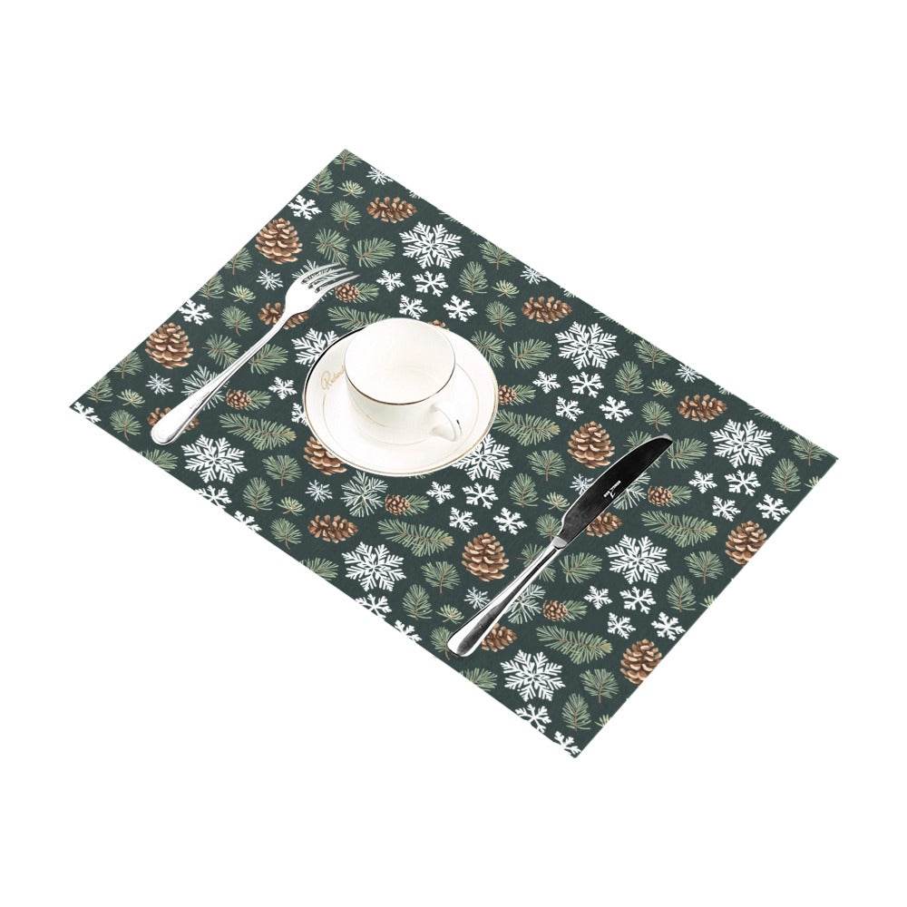 Snowflake Pine Table Placemat (set of 6) - DeRose Seasonal