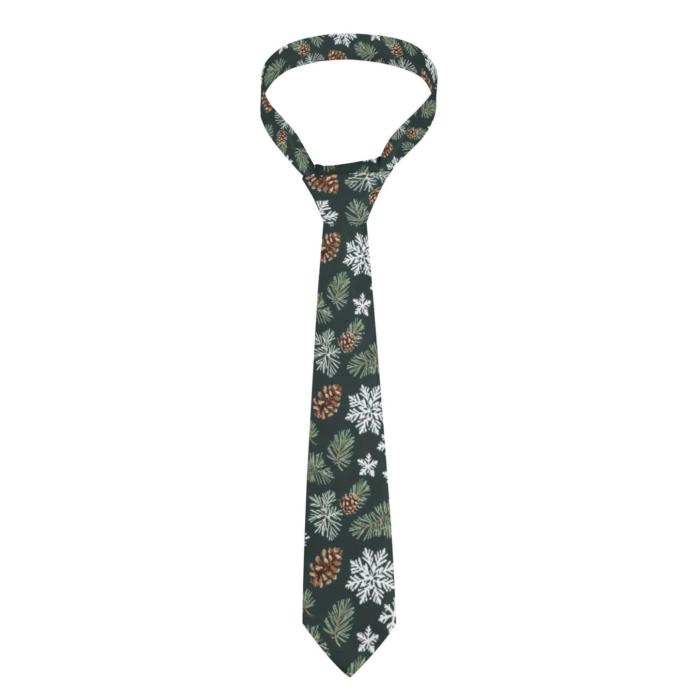 Snowflake Pine Tie Necktie - DeRose Seasonal