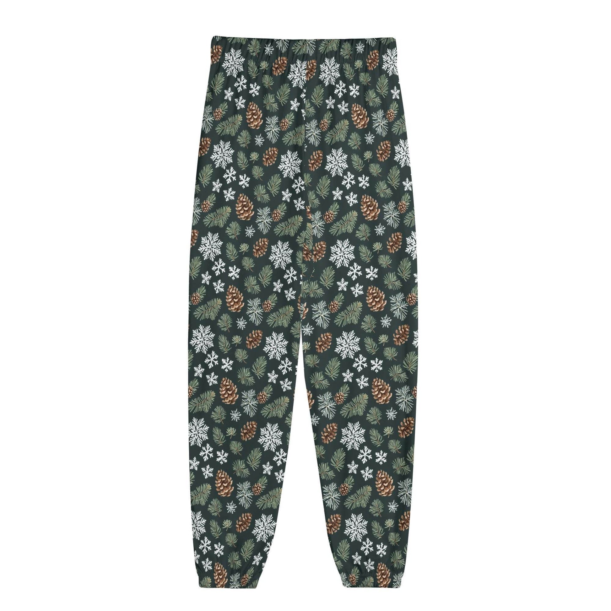 Snowflake Pine Unisex Adult Long Pants - DeRose Seasonal