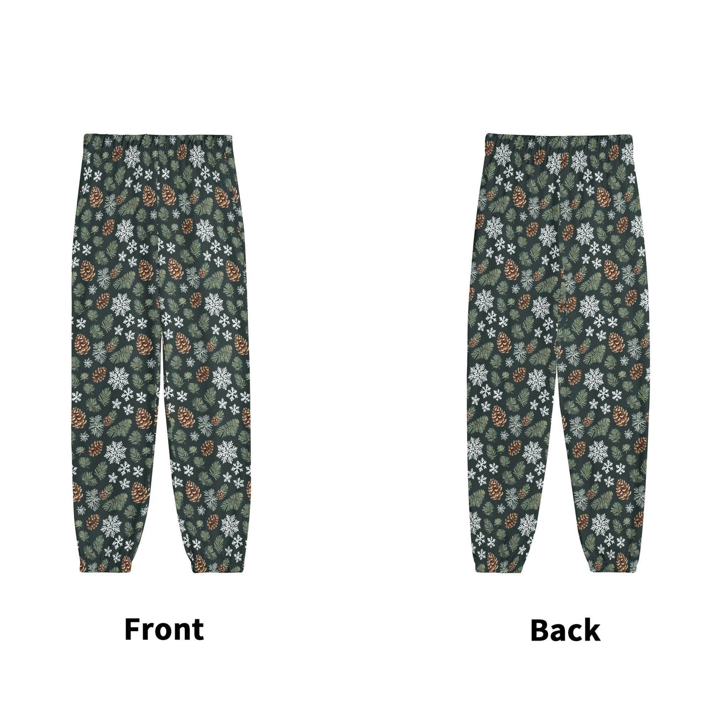 Snowflake Pine Unisex Adult Long Pants - DeRose Seasonal
