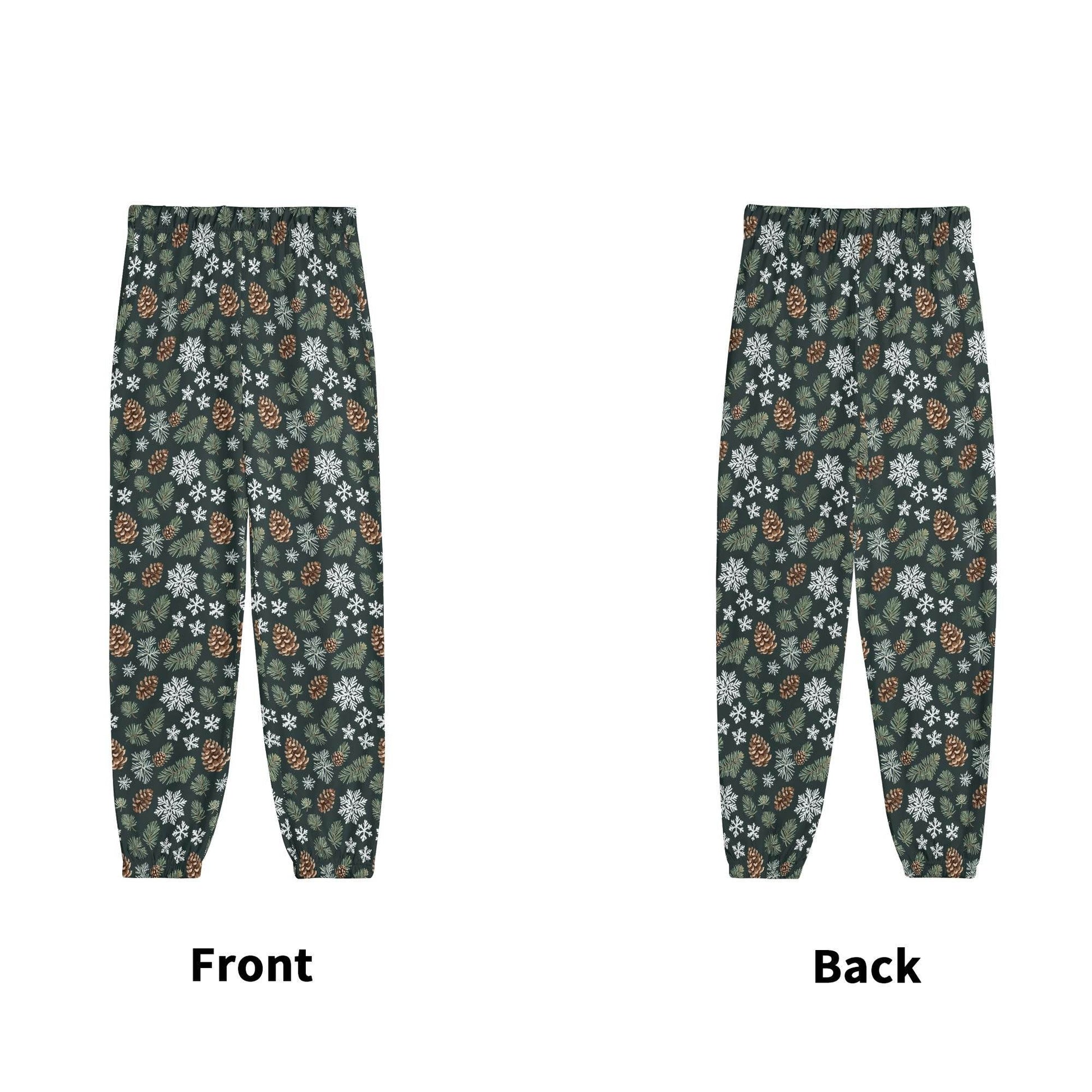Snowflake Pine Unisex Adult Long Pants - DeRose Seasonal