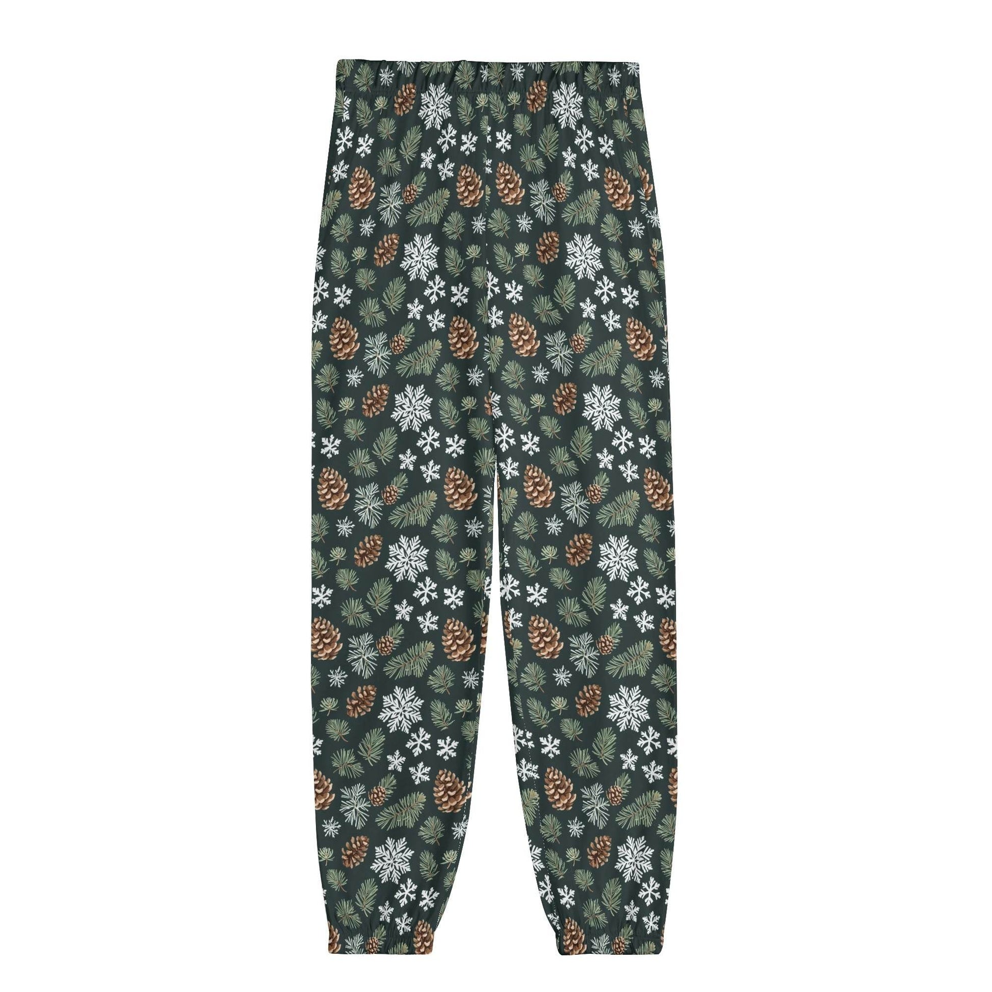 Snowflake Pine Unisex Adult Long Pants - DeRose Seasonal