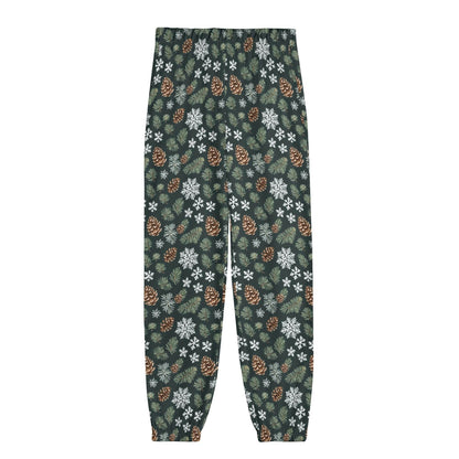 Snowflake Pine Unisex Adult Long Pants - DeRose Seasonal