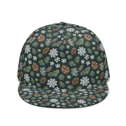 Snowflake Pine Unisex Classic Snapbacks - DeRose Seasonal
