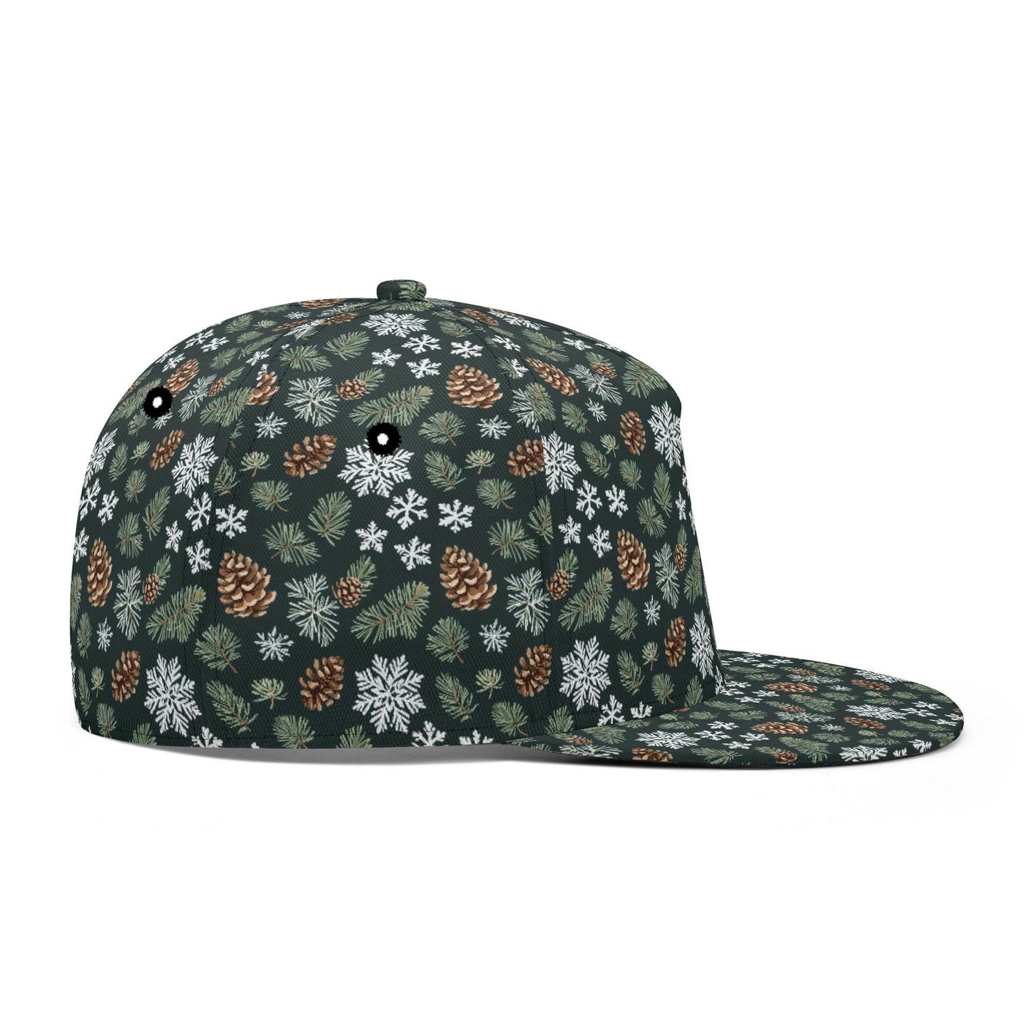 Snowflake Pine Unisex Classic Snapbacks - DeRose Seasonal