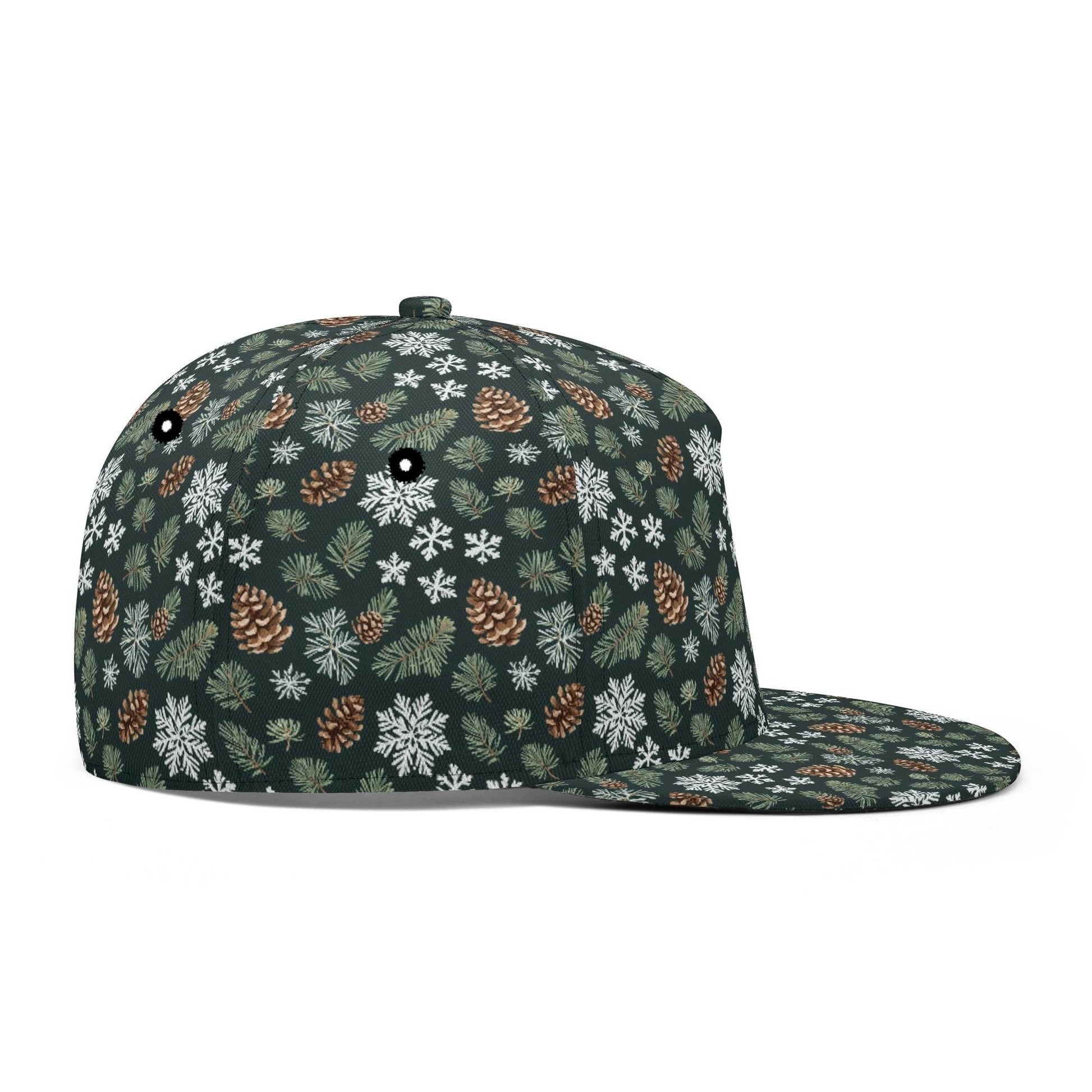 Snowflake Pine Unisex Classic Snapbacks - DeRose Seasonal