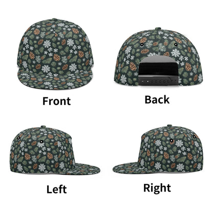 Snowflake Pine Unisex Classic Snapbacks - DeRose Seasonal