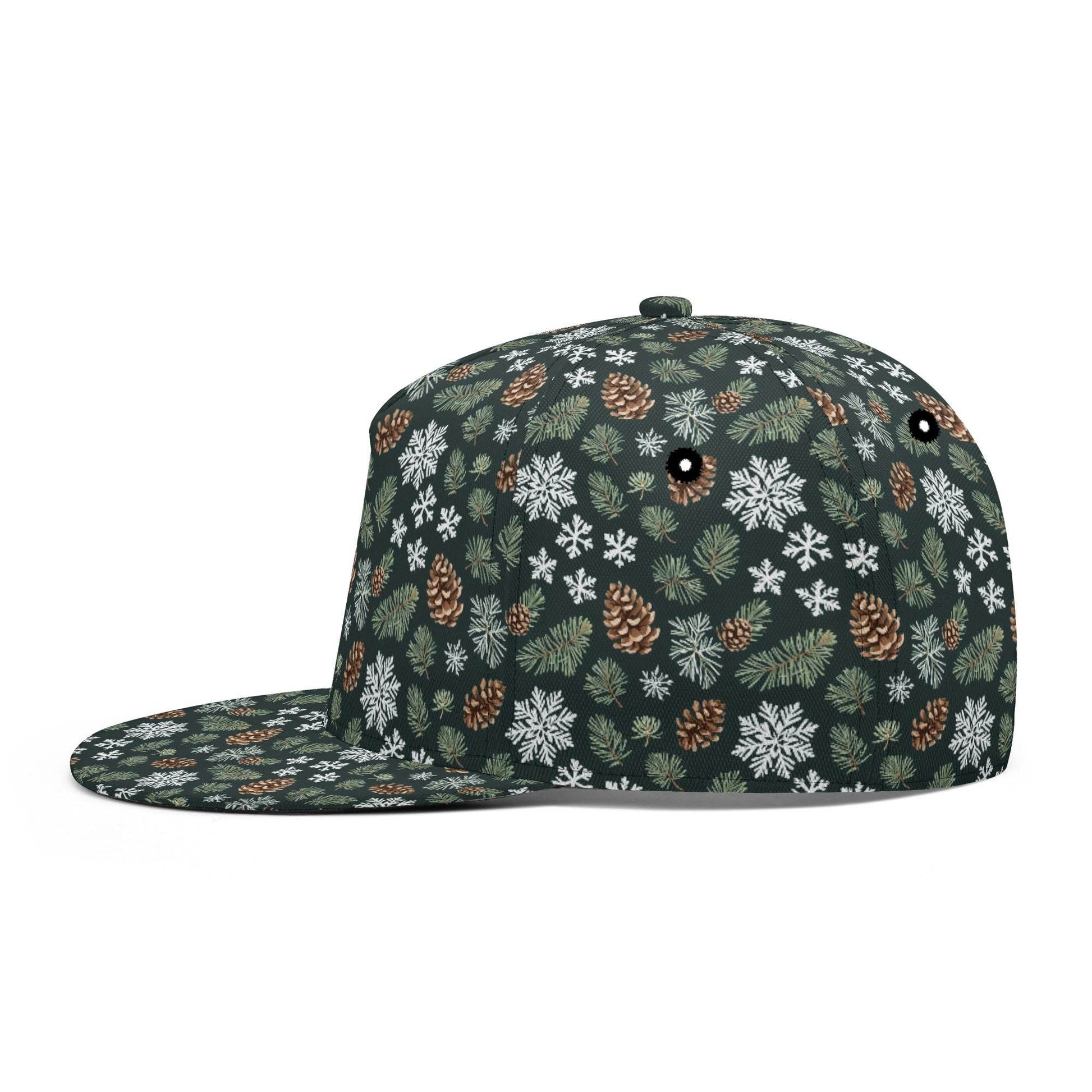 Snowflake Pine Unisex Classic Snapbacks - DeRose Seasonal