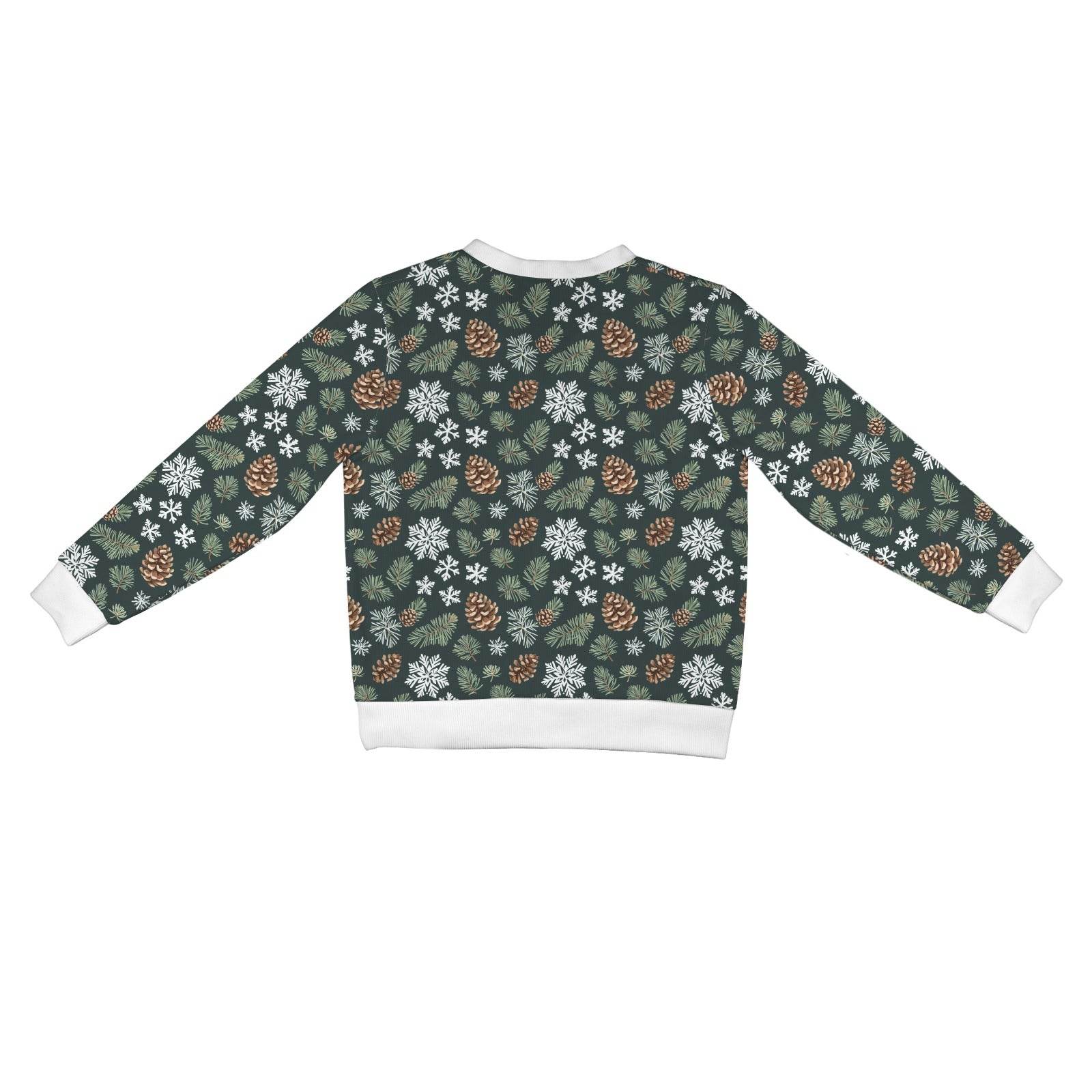 Snowflake Pine Women's Cardigan Button Sweater Custom Women's Cardigan (Model H73) - DeRose Seasonal