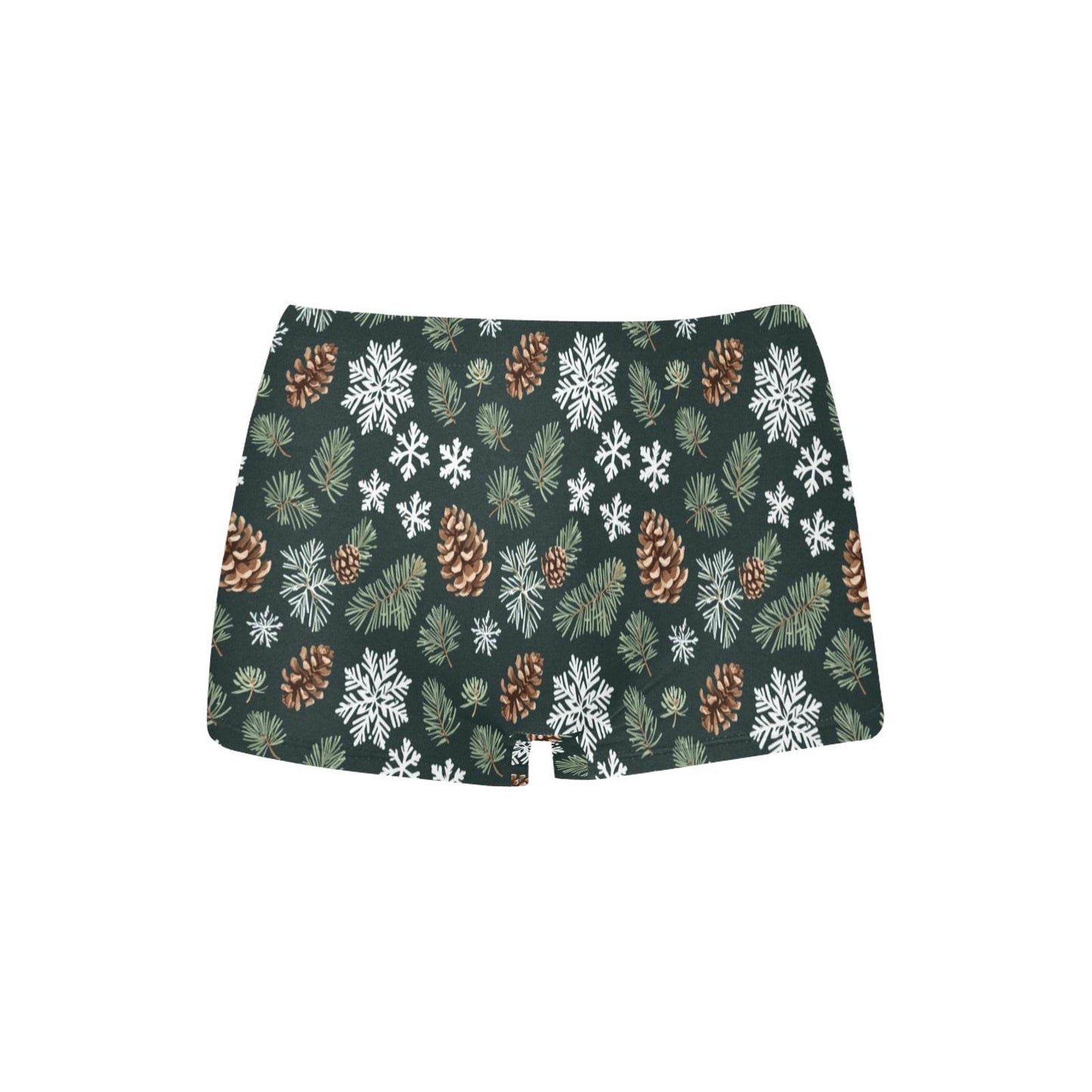 Snowflake Pine Women's Underwear Shorts - DeRose Seasonal