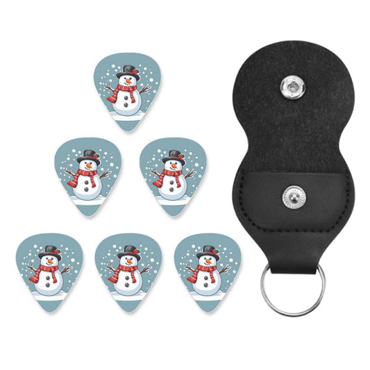 Snowman Guitar Plastic Picks (Set of 6) - DeRose Seasonal