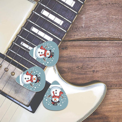 Snowman Guitar Plastic Picks (Set of 6) - DeRose Seasonal